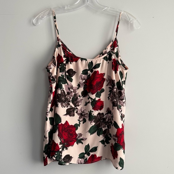 Equipment Layla Floral Silk Camisole Top Size Small Rose Floral Print Blouse - Picture 7 of 12